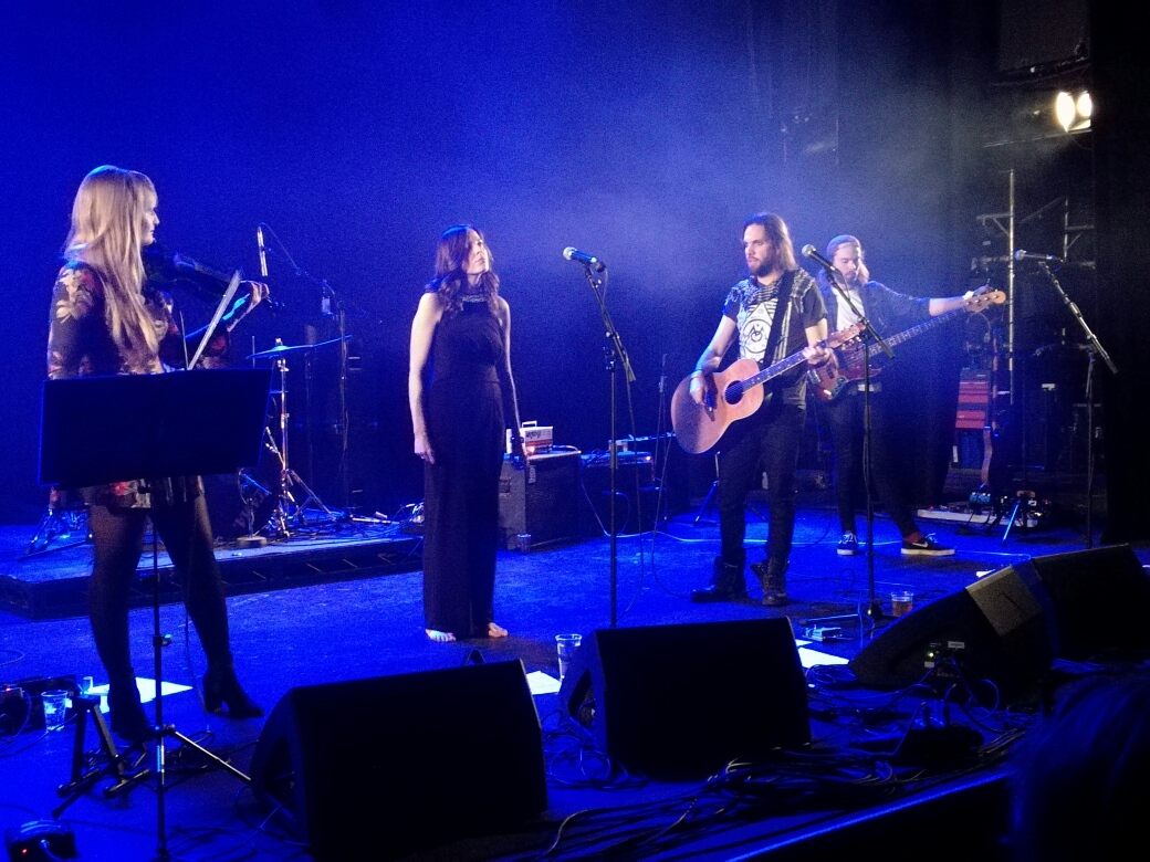 Breretons on stage at Trinity Theatre